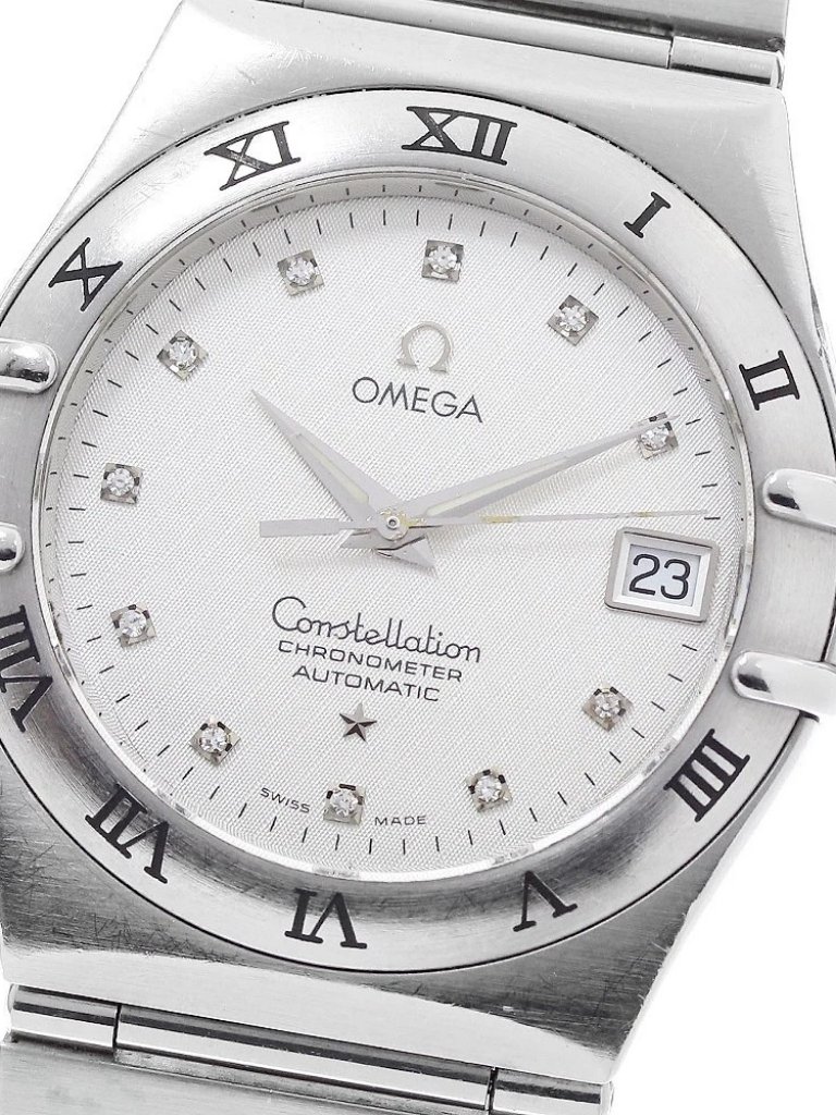 Omega Constellation 150235 11p Diamond Silver Dial Automatic Mens Watch957108